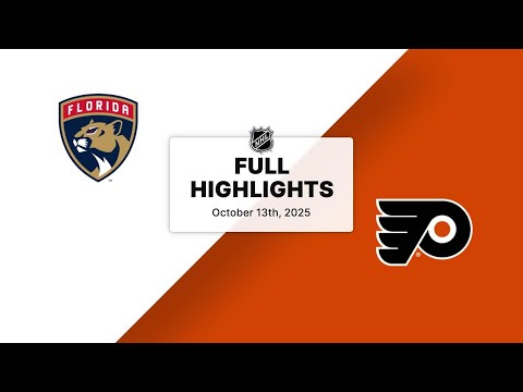 Thumbnail for NHL Highlights | Panthers vs. Flyers | October 13, 2025