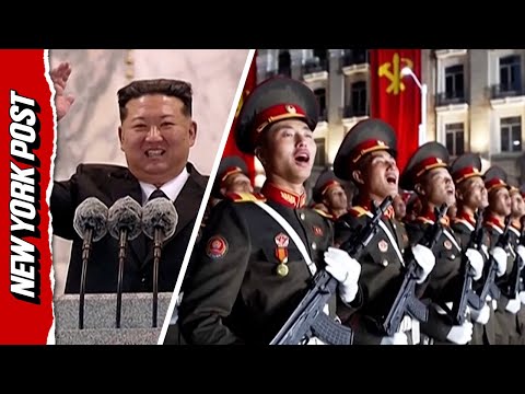 Thumbnail for North Koreans go Wild at Military Parade as Kim Jong Unveils New Intercontinental Ballistic Missile