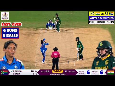Thumbnail for India vs South Africa Women's World Cup Highlights 2025 | IND W vs SA W World Cup 2025 Highlights