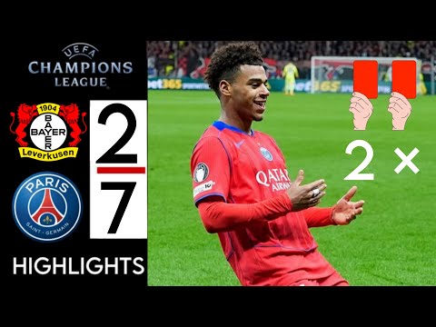 Thumbnail for PSG vs Leverkusen 7-2 Highlights & All Goals - champions league 2025