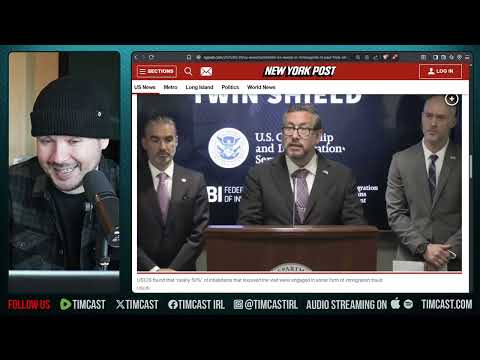 Thumbnail for DHS Targets Ilhan Omar, MN Sweep Is To DEPORT HER, Feds Find MASSIVE Immigration Fraud | Tim Pool