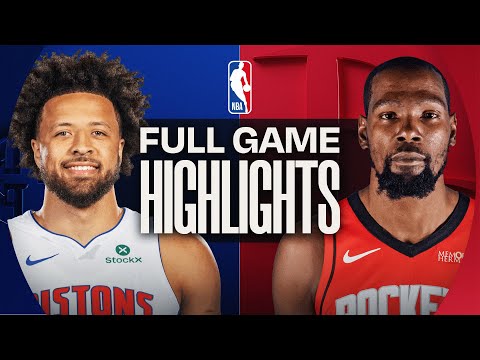 Thumbnail for PISTONS at ROCKETS | FULL GAME HIGHLIGHTS | October 24, 2025