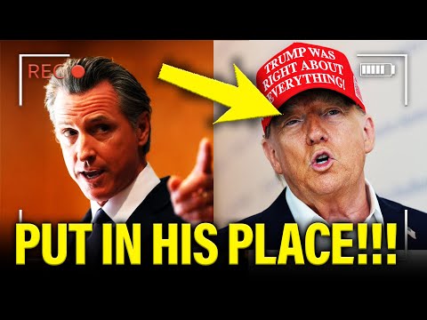 Thumbnail for SICKLY Trump PUT IN HIS PLACE by Newsom after PROTESTS