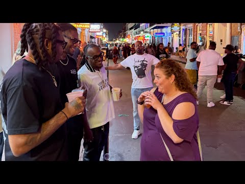 Thumbnail for Bethany goes to Bourbon Street and shows out in front of Larry!