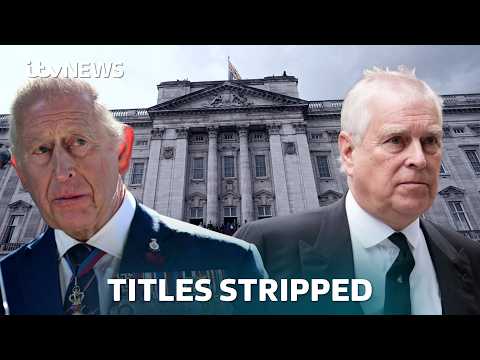 Thumbnail for Prince Andrew relinquishes Duke of York title following a string of 'accusations' | ITV News