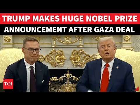 Thumbnail for 'KICK THEM OUT...': Trump Loses Cool At Oval Office After Norway NOBEL PRIZE Setback? | Gaza War