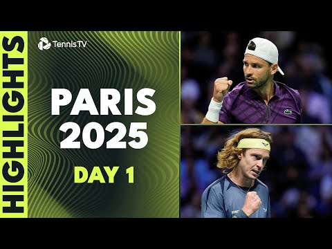 Thumbnail for Dimitrov Returns; Rublev, Bublik & Bergs Feature | Paris 2025 Day 1 Highlights