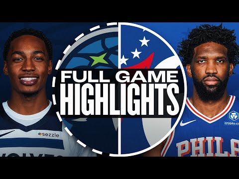 Thumbnail for TIMBERWOLVES at 76ERS | FULL GAME HIGHLIGHTS | October 17, 2025