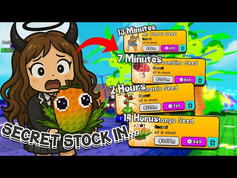 Thumbnail for PLANTS VS BRAINROTS STOCK TIMER COUNTDOWN! ALL SEED SECRET MR CARROT TOMATRIO & SHROOMBINO !!