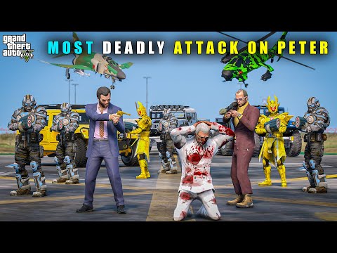 Thumbnail for GTA 5 : MICHAEL GOLDEN SAMURAI DANGEROUS ATTACK ON PETER || BB GAMING