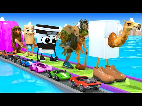 Thumbnail for Long Slide Game With Cow Elephant Gorilla Hippopotamus Tiger 3d Animal Game Funny 3d Animals