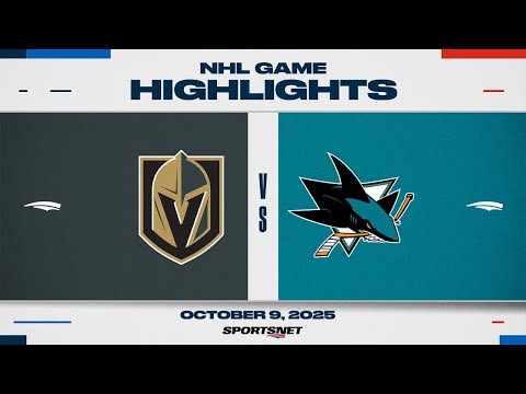 Thumbnail for NHL Highlights | Golden Knights vs. Sharks - October 9, 2025