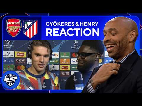 Thumbnail for REACTION from Viktor Gyökeres & Thierry Henry As Arsenal Beat Atletico Madrid 🔴 | UCL Today