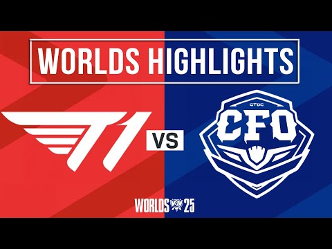 Thumbnail for T1 vs CFO Highlights | Worlds 2025 Swiss Stage | T1 vs CTBC Flying Oyster