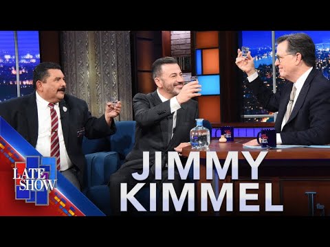 Thumbnail for Jimmy Kimmel, Stephen Colbert And Guillermo Toast “To Good Friends, Great Jobs And Late Night TV”