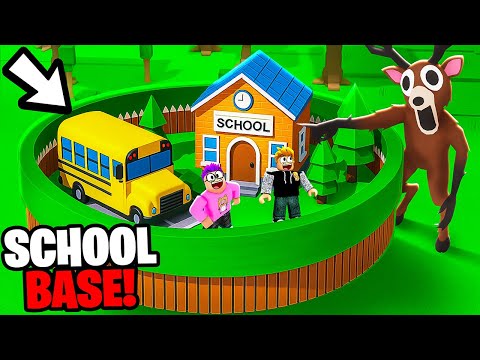 Thumbnail for We Built THE SCHOOL BASE in 99 NIGHTS IN THE FOREST ROBLOX...!?
