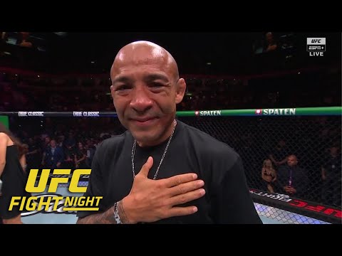 Thumbnail for Jose Aldo makes his final walk to the Octagon, leaves his gloves at UFC Rio | ESPN MMA