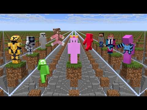 Thumbnail for I Put 10 YouTubers in Minecraft Skygrid