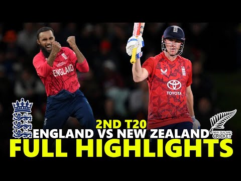 Thumbnail for England vs New Zealand Full Highlights 2nd T20 2025 | ENG VS NZ