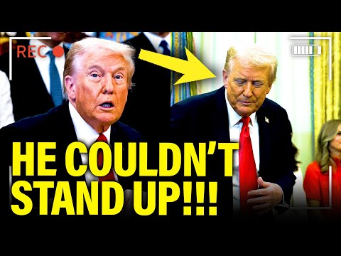 Thumbnail for Trump STRUGGLES to STAND UP at DISASTER OVAL PRESSER