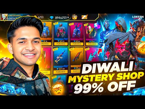 Thumbnail for New Diwali Mystery Shop Got 90% Off  Everything in olOne Diamonds Garena Free Fire