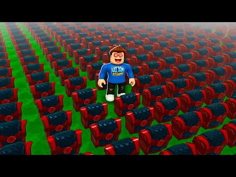 Thumbnail for OTWORZYŁEM 100 MITYCZNYCH SKRZYŃ aby PRZETRWAĆ 100 NOCY 🌙 w LESIE w Roblox!