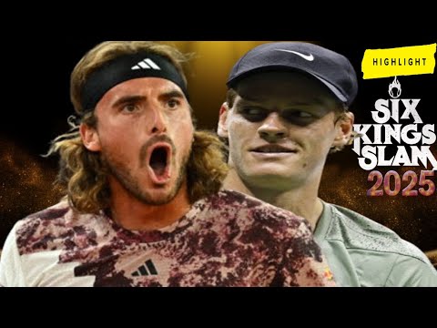 Thumbnail for Jannik Sinner vs Stefanos Tsitsipas Highlights | Six Kings Slam 2025