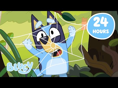 Thumbnail for 🔴LIVE: Bluey's Trick or Treat! 👻 💙 | 24 HOURS of Halloween Fun! | Bluey