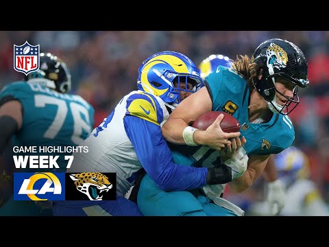 Thumbnail for Los Angeles Rams vs. Jacksonville Jaguars Game Highlights | 2025 NFL Season Week 7