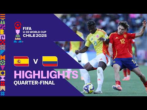 Thumbnail for Spain vs Colombia Highlights | FIFA U-20 World Cup Chile 2025