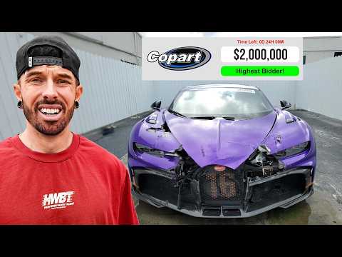 Thumbnail for ATTEMPTING TO BUY A WRECKED BUGATTI CHIRON PUR SPORT