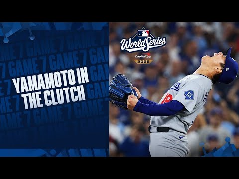 Thumbnail for YOSHINOBU YAMAMOTO IN THE CLUTCH! EVERY PITCH the World Series MVP threw in Game 7! 😱 | 山本由伸ハイライト