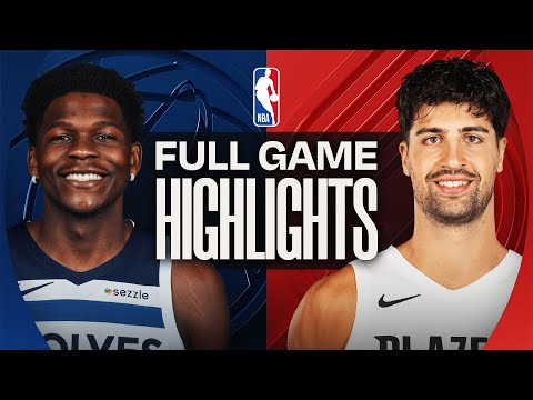 Thumbnail for TIMBERWOLVES at TRAIL BLAZERS | FULL GAME HIGHLIGHTS | October 22, 2025
