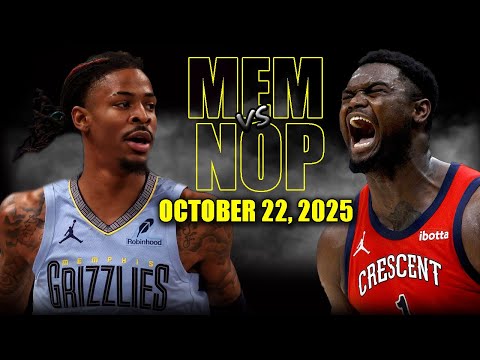 Thumbnail for New Orleans Pelicans vs Memphis Grizzlies Full Game Highlights - October 22, 2025 | NBA Season