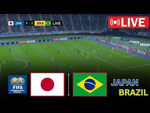Thumbnail for Japan vs Brazil | International Friendly Football Match 2025 | Watch Along & eFootball Match