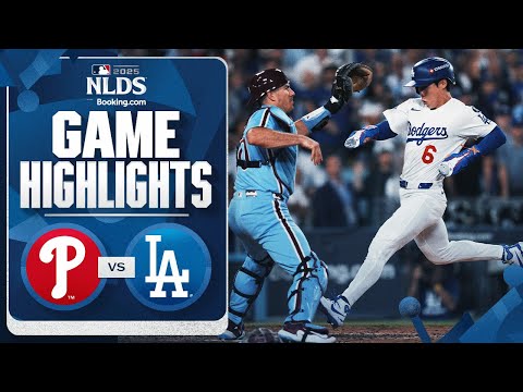 Thumbnail for Phillies vs. Dodgers NLDS Game 4 Highlights (10/9/25) | MLB Highlights