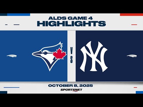 Thumbnail for MLB ALDS Game 4 Highlights | Blue Jays vs. Yankees - October 8, 2025