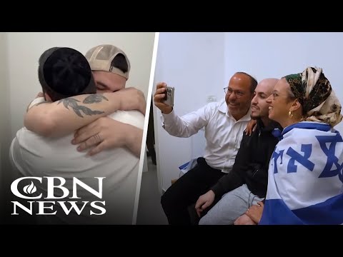 Thumbnail for 20 Living Israeli Hostages Reunite with Loved Ones; Trump in Israel: 'The War is Over'