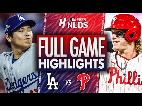 Thumbnail for Los Angeles Dodgers vs Philadelphia Phillies - GAME 1 FULL HIGHLIGHTS | October 4, 2025 MLB Playoffs