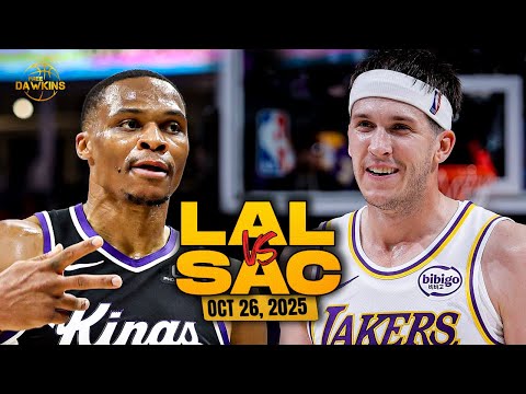 Thumbnail for Los Angeles Lakers vs Sacramento Kings Full Game Highlights | Oct 26, 2025 | FreeDawkins