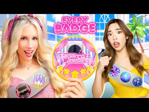 Thumbnail for Racing To Get EVERY BADGE in DRESS TO IMPRESS... W/ @KatrinaBuno