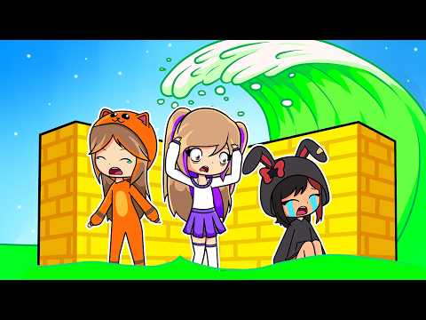 Thumbnail for Construye Para SOBREVIVIR al TSUNAMI DE ÁCIDO en Roblox con Kira y Mandarina !! 🌊☠️