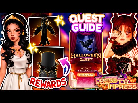 Thumbnail for How To COMPLETE New HALLOWEEN Lana Lore QUEST *EASY TIPS FULL GUIDE* 🐦‍⬛ Dress To Impress DTI Roblox