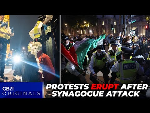 Thumbnail for Tensions BOIL at pro-Palestine protests hours after Manchester synagogue attack as 40 arrested