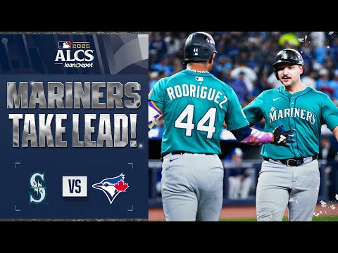 Thumbnail for Cal Raleigh and Jorge Polanco come up clutch for the Mariners who take the lead in ALCS Game 1!