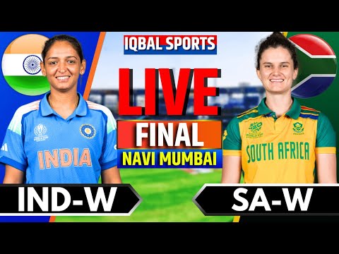 Thumbnail for 🔴India W vs South Africa W, Final | Live Cricket Match Today | IND W vs SA W Live | Iqbal Sports