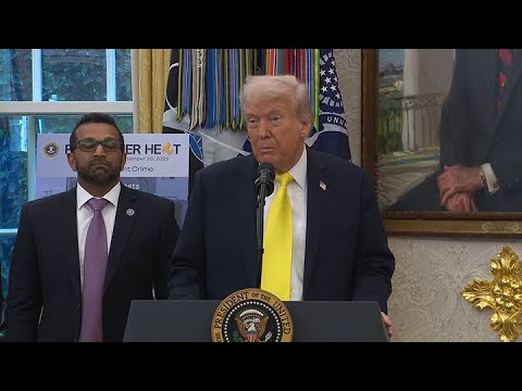 Thumbnail for President Trump Participates in a Press Conference with the Director of the FBI