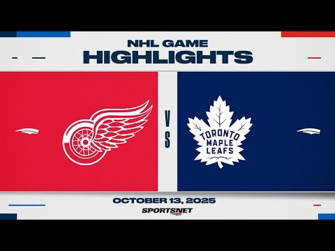 Thumbnail for NHL Highlights | Red Wings vs. Maple Leafs - Oct 13, 2025