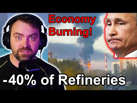 Thumbnail for Update from Ukraine | Kaboom Day in Ruzzia | 40% of Refineries Lost | Fuel Crisis destroys Economy