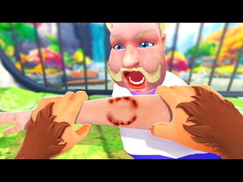 Thumbnail for Monkey Eats Visitors ALIVE - I Am Monkey VR